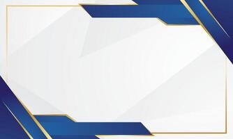 Blue and gold abstract white background. Suitable for certificate vector