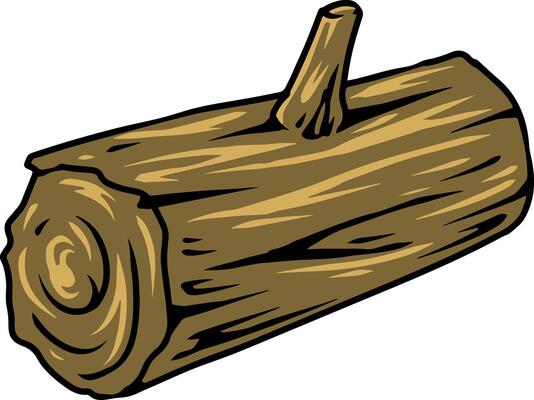 Single Wooden Log
