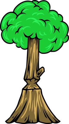 Partially Cut Tree
