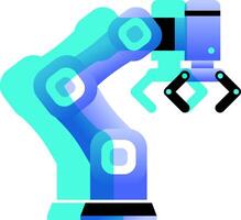 Cobot robot arm Digital twins virtual twin vector