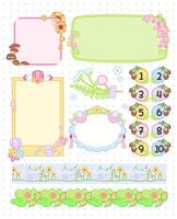 hand drawn notepad design for bullet journal page vector