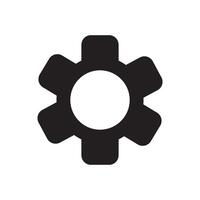 Minimalist Gear Icon for System Settings and Digital Configuration vector