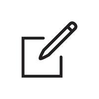 edit icon. icon related to basic web and UI. suitable for web site, app, user interfaces, printable etc. line icon style. simple design editable vector