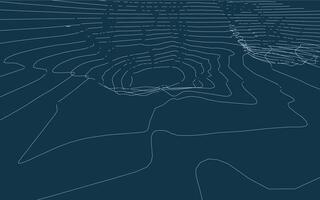 Wireframe surrounding contour. Topographic element pattern for background. Landscape topography contour line and layer. vector