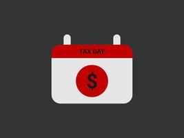 bold icon depicting a calendar with a red top bar vector