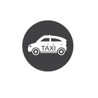 black taxi car icon element design tempate web vector