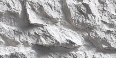 Close-Up of White Textured Stone Wall Surface photo