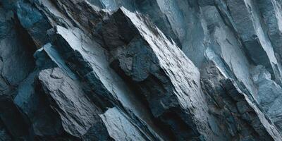 Majestic Rocky Cliff Formation with Striations and Textures photo