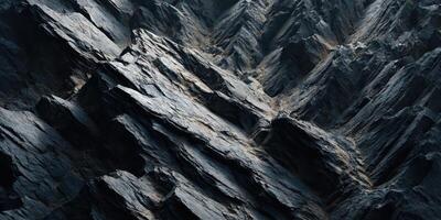 Close Up of Dark Layered Rock Formation Texture photo