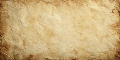 aged parchment paper texture with vintage look photo
