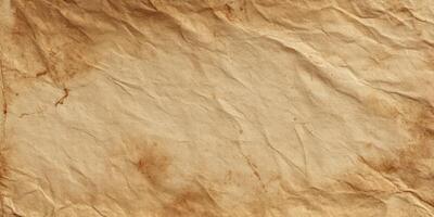 Aged textured wrinkled vintage paper background photo