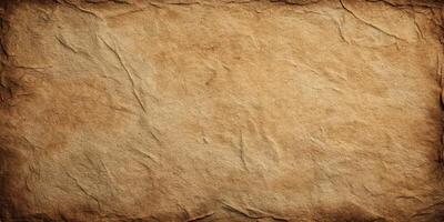 aged vintage textured paper background with wrinkles photo