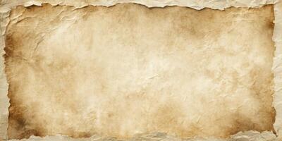 blank old paper background with torn edges photo