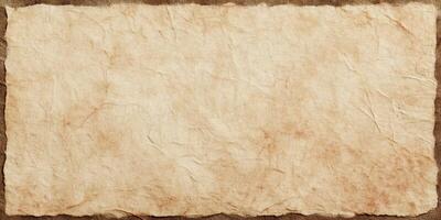 Old textured paper background with rough edges photo