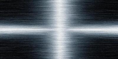 Abstract brushed metal texture with light reflection photo