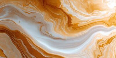 Abstract flowing liquid mix in warm tones photo
