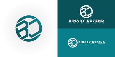 The geometric logo features the stylized initials BD integrated into a clean circular emblem. Its strong lines and modern structure convey a sense of digital security, precision, and forward-thinking. vector