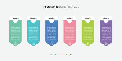 Infographic label design with circle infographic template design and 4,5,6 options or steps. illustration vector