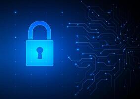 Cyber security digital background. Network technology cloud blockchain concept. Design for lock protect guard data system wireless wifi hacker. vector