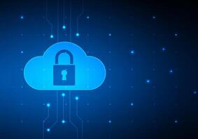 Cyber security digital background. Technology cloud network concept. Design for hacker internet antivirus lock protect guard data and security system. vector