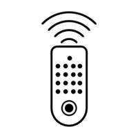 Remote control device icon signal button wireless technology electronic gadget vector