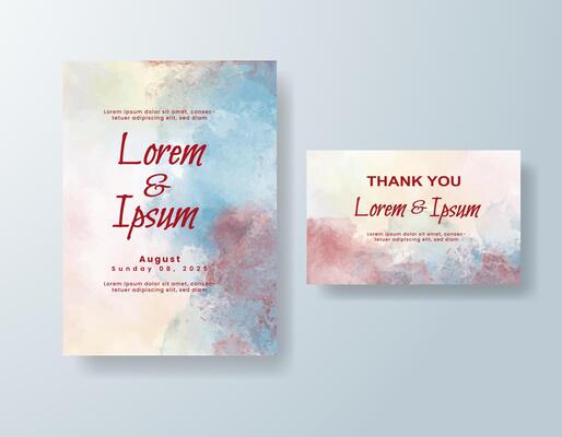 Boho digital invite with canvas texture color