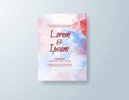 Vintage digital invite with subtle gradients color vector