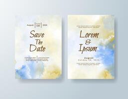 Elegant printable invitation with canvas texture color vector