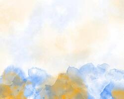 Painted watercolor tones in non-linear form vector