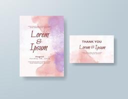 Spring calligraphy rehearsal dinner invite vector