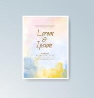 Modern gold-foiled table number card vector