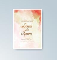 Boho custom ceremony invitation vector