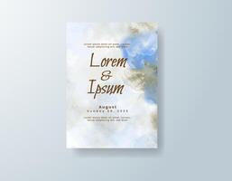 Greenery digital invite with dreamy composition color vector