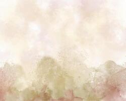 Delicate watercolor bleed in soft color scheme vector