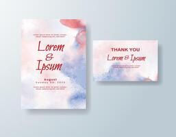Tropical invitation suite with canvas texture vector