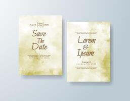 Boho RSVP card with canvas texture vector