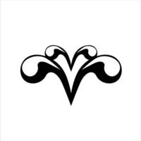 The ornament of love in this form is beautiful. vector