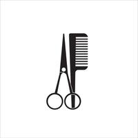 scissors and comb illustrations are suitable for business vector