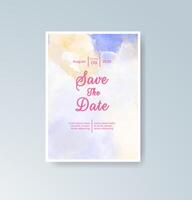 Boho monochrome save the date card vector