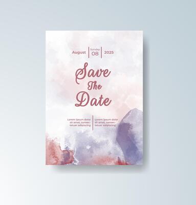Modern artistic table number card