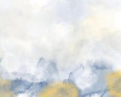 Handcrafted watercolor effect in modern abstraction vector