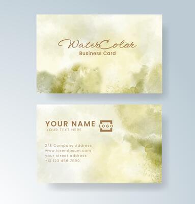 Harmonious watercolor layout suitable for creatives
