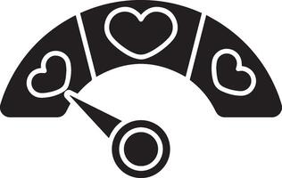 Love meter gauge level indicator. vector