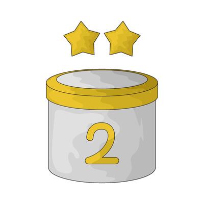 second place podium