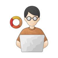 illustration of Color editor vector