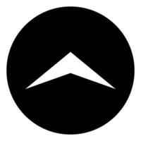 Arrow icon black color in circle illustration flat style simple image vector