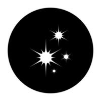 Explosion icon black color in circle illustration flat style simple image vector