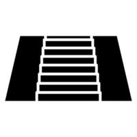 Staircase icon. Simple illustration of stair icon for web design isolated on white background vector