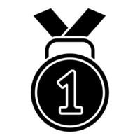 Medal icon. Simple illustration of medal icon for web design isolated on white background vector