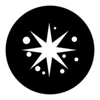 Star web icon on the white background. illustration. vector